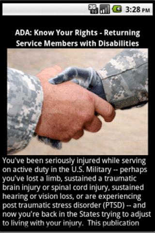 ADA: Disabled Service Members