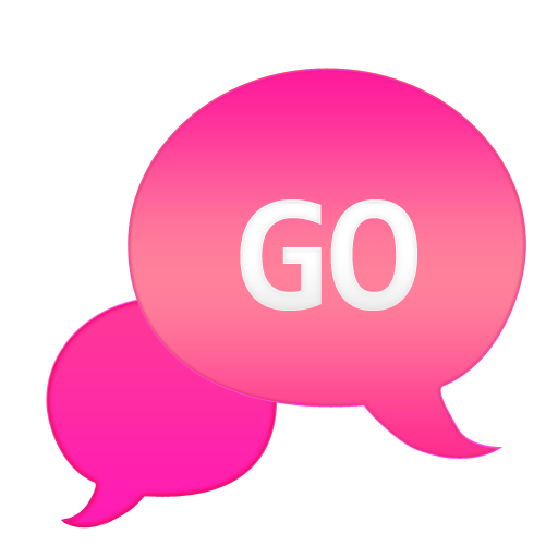 GO SMS - Bubble Pink LOGO-APP點子