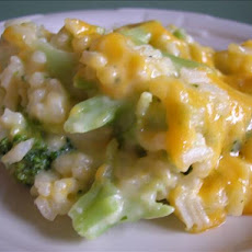 No Cheese-Whiz Broccoli Rice Casserole