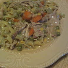 Quickie Chicken and Noodles