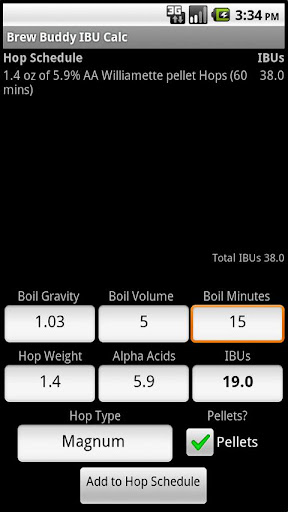 Brew Buddy IBU Calculator