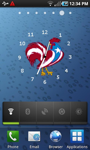 Puerto Rico Rooster Clock