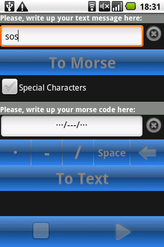 Morse Droid
