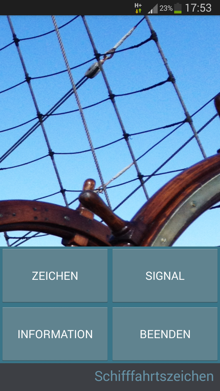 Android application Schifffahrtszeichen screenshort