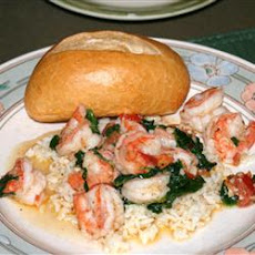 My Special Shrimp Scampi Florentine