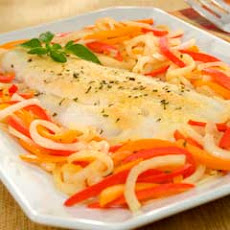 Herbed Roasted Cod With Bell Peppers
