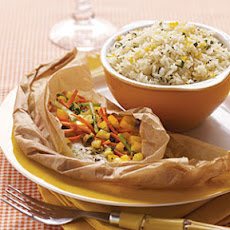 Confetti Flounder Packets with Orange-Tarragon Butter
