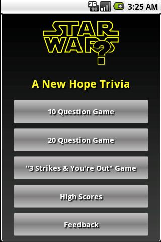 Star Wars: A New Hope Trivia