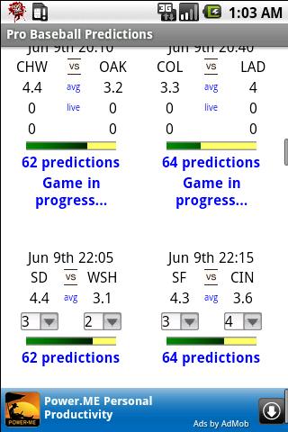 Pro Baseball Predictions