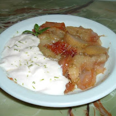 Ginger-Lime Pear Cobbler