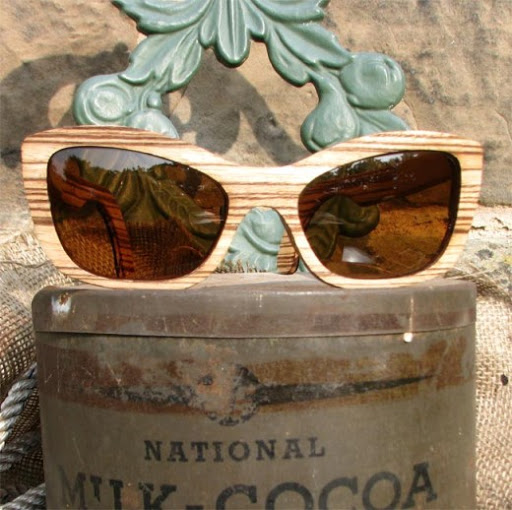 Moat House Eyewear wooden sunglasses made in England Blickers