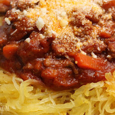 Spaghetti Squash with Meat Sauce