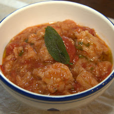 Tuscan Bread Soup with a Sage Oil Drizzle