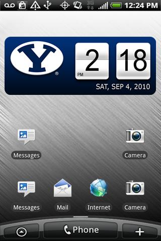 BYU Cougars Clock Widget