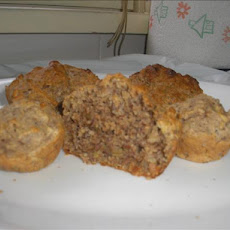 Healthy Apple Walnut Muffins With Flax Seed