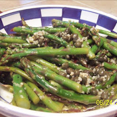 Roast Asparagus With Garlic and Capers