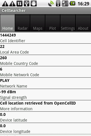 cell-searcher for android screenshot