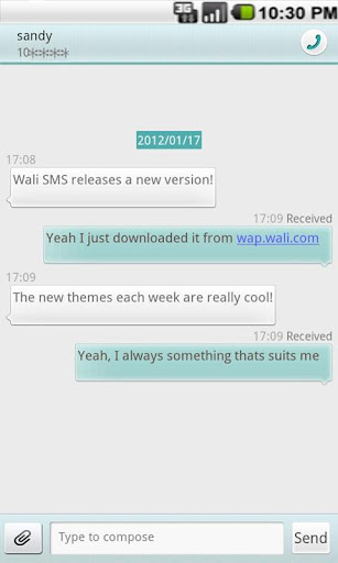 Wali SMS Theme: Grey