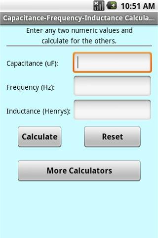 【免費工具App】Cap. - Freq. - Ind. Calculator-APP點子