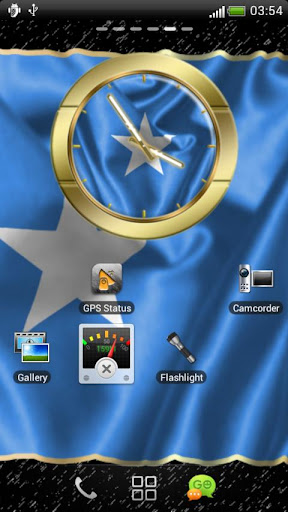 Somalia flag clocks