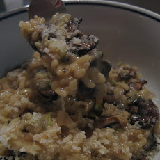 Mushroom Risotto with Creamy Leeks
