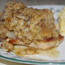 Mom's Stuffing Pork Chops