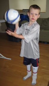 BigE in his soccer uniform