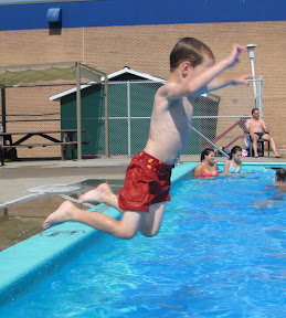 Jumping in the pool