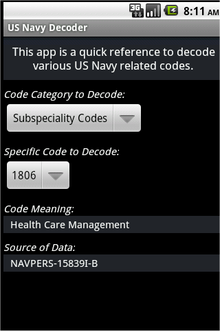 【免費工具App】Decoder for US Navy-APP點子