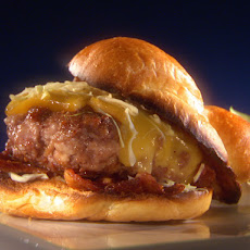 The Alabama Smokehouse Pig Burger with White Barbecue Sauce