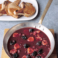 Pork Chops with Red-Wine Sauce