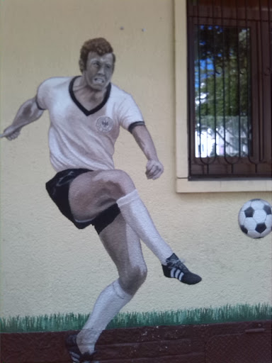 Fußballer Gemälde 1