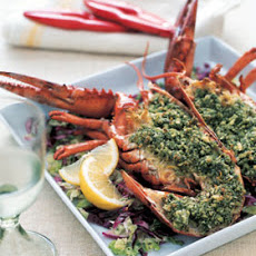 Roasted Lobster with Basil-Mint Pesto
