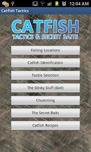 Catfish Tactics Secret Baits