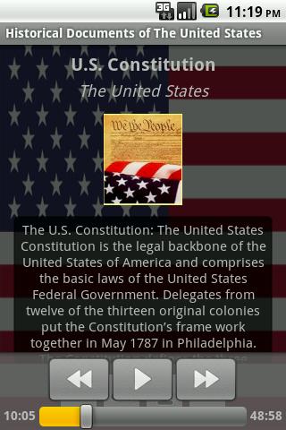 【免費書籍App】U.S.A Historical Documents-APP點子