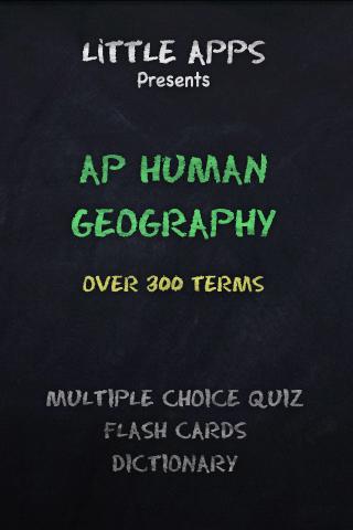 AP HUMAN GEOGRAPHY Terms Quiz