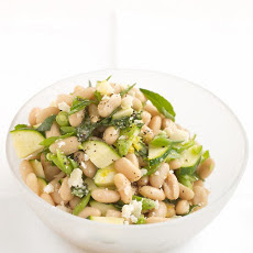 White-Bean Salad with Zucchini and Parmesan