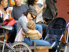 No she's not breast-feeding.