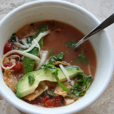 Shrimp and Chicken Tortilla Soup