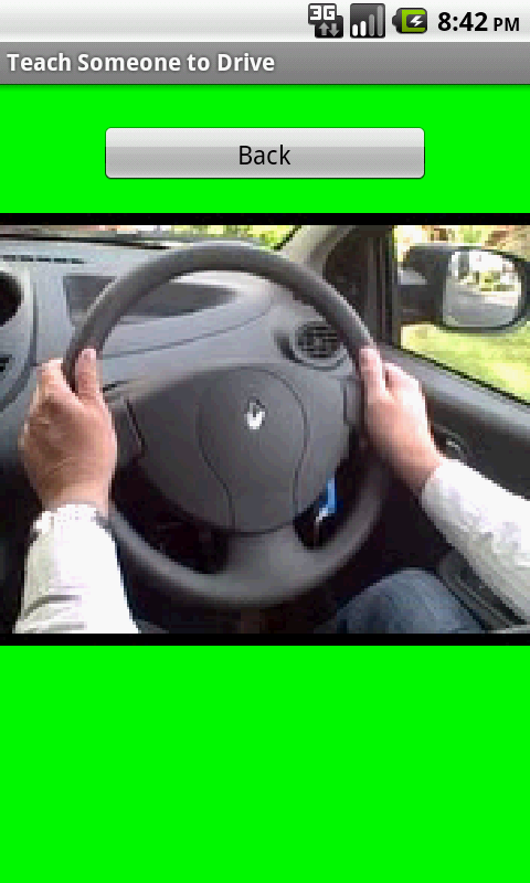 Android application LEARN TO DRIVE screenshort