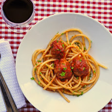 Spaghetti and from scratch meatballs