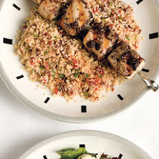 Mahi-Mahi Skewers with Tapenade and Couscous