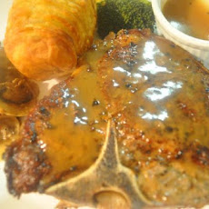 Whiskey-Glazed T-Bone Steak