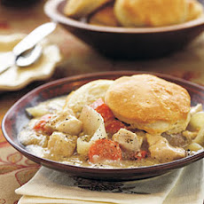 Chicken Stew with Biscuits