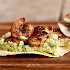Shrimp-and-Guacamole Tostadas