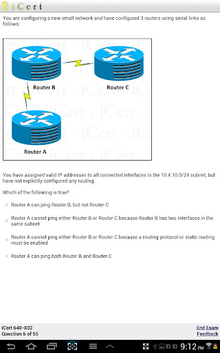 【免費教育App】iCert Practice Exam for CCNA-APP點子