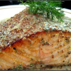 Baked Salmon with Mustard-Dill Sauce