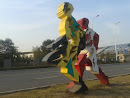 南昌国体运动小人雕塑-牙买加 加拿大