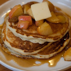 Buttermilk Pancakes with Apple Cinnamon Syrup