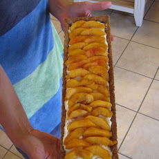 Texas Ginger Peach Tart with Pecan Crust
